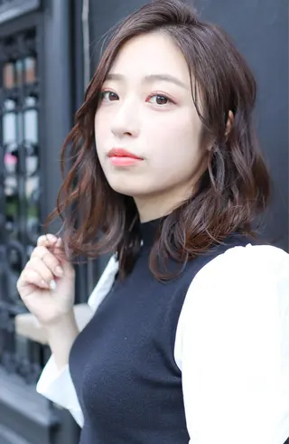 ミディアム 代官山/恵比寿所属・髪質改善/縮毛矯正 専門　代官山/恵比寿のヘアスタイル