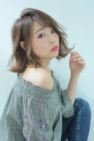 ミディアム 指名支持率NO.1 スタイリストのヘアスタイル