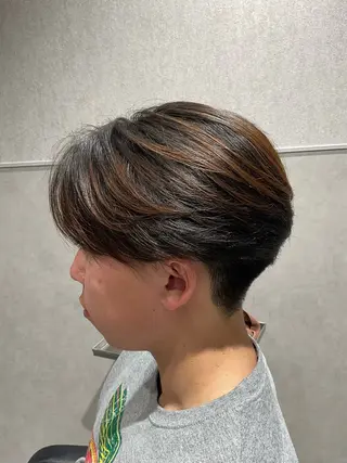 メンズ 毛流れパーマ/曲がる 縮毛矯正/原田海朱のヘアスタイル