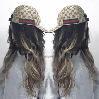 ロング カラー TATSUYA アートディレクターのヘアスタイル