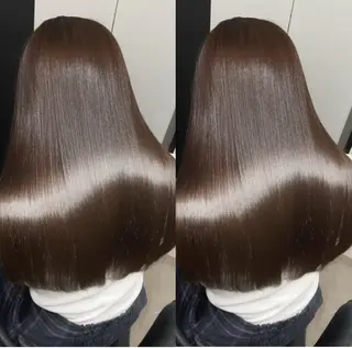 ロング 新宿/縮毛矯正/ カラー/羽生沢のヘアスタイル