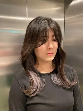 ロング カラー 💖ボブ/髪質改善 顔周りレイヤー/ユイのヘアスタイル