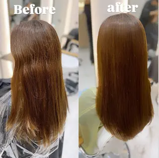 ロング パーマ 艶髪・透明感カラー・ 韓国ヘア・Yuriのヘアスタイル