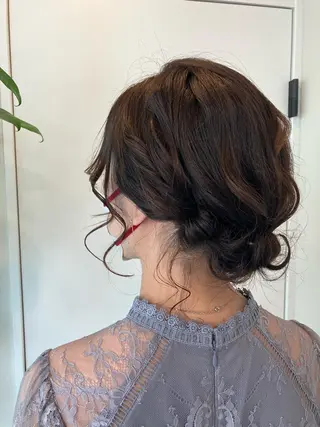 ミディアム ヘアアレンジ Hair&Make Nahoのマツエク・マツパデザイン