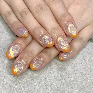 ショート カラー ネイル -yuu-所属・Lino ﾟのネイルデザイン