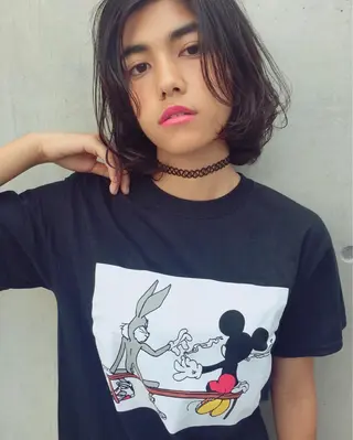 ショート ミディアム カラー パーマ ☃️髪質改善🉐割✨ ❄️“ever”❄️のヘアスタイル