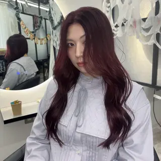 ロング カラー Ren. 🦋デザインカラーのヘアスタイル