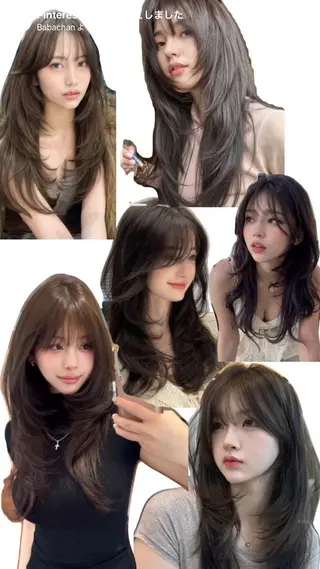 ロング カラー だいち/ブリーチ/ レイヤーカットのヘアスタイル