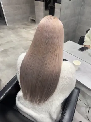 ロング カラー 川浪 ほほみのヘアスタイル