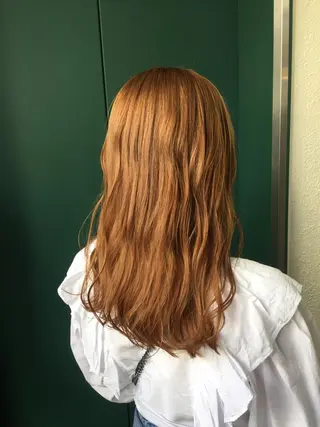 セミロング カラー 💘透明感カラー💘 沖本 将宏のヘアスタイル