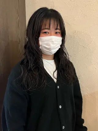 ロング パーマ そね こまちのヘアスタイル