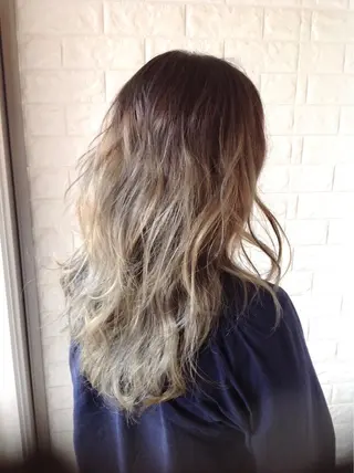 ロング カラー エイジングケア特化 美容師✂️山崎竜二のヘアスタイル