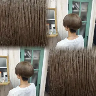 ショート カラー 髙橋 李里亜のヘアスタイル