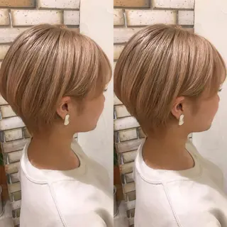 ショート 透明感カラー・ 髪質改善🩵イケダのヘアスタイル
