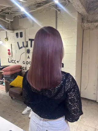 ミディアム カラー ☁️透明感カラー☁️ Reikaのヘアスタイル