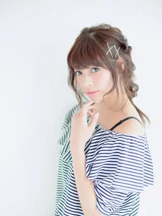 ロング ヘアアレンジ 黒川 真実のヘアスタイル