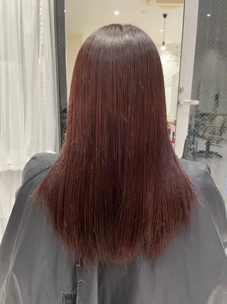 ロング ハッシュカット レイヤー池袋のヘアスタイル