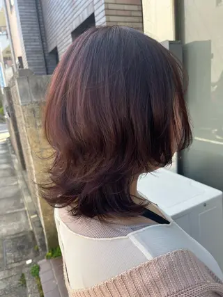 ミディアム Hair salon mutto所属・似合わせスタイル 🌹mao🌹のヘアスタイル