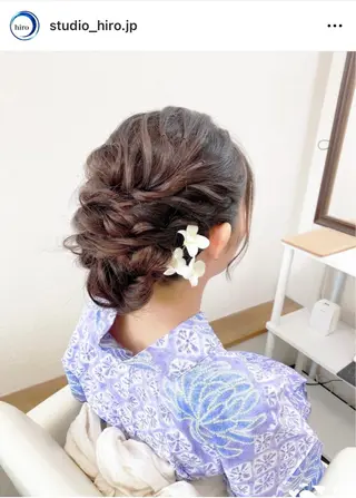 京都.祇園セットサロン:スタジオ ヒロ【Studio hiro】所属・ヒロ(hiro) •スタジオヒロのヘアスタイル
