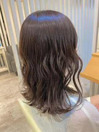 セミロング カラー ヘアアレンジ Design Color🐰アユミのヘアスタイル