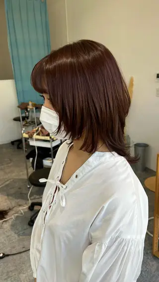 セミロング カラー 🌈re-room EIKI🇰🇷のヘアスタイル