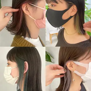 カラー ❤️ショートカット ・顔周りカット❤️のヘアスタイル