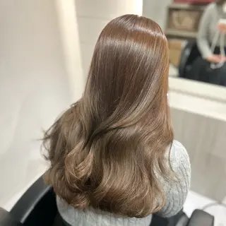 ロング カラー &chaLme   心斎橋所属・emi/髪質改善/ 韓国風/艶カラーのヘアスタイル