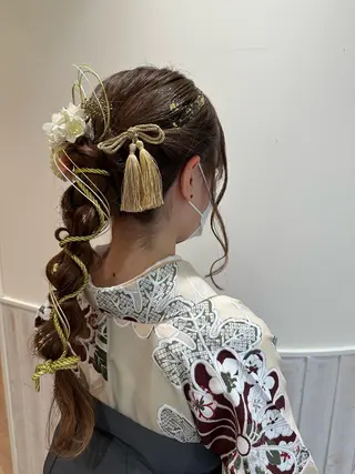 ロング ヘアアレンジ 🦕望月渉🦕 パーマ🌪️ブリーチのヘアスタイル