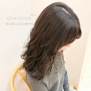 ミディアム カラー SAKURA 髪質改善/ヘアセットのヘアスタイル