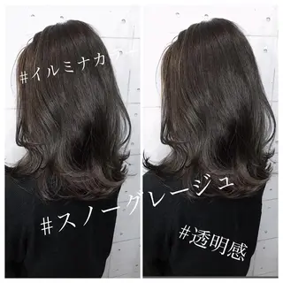 セミロング 💎馴染むエクステ ×カラーTOMO💎のヘアスタイル