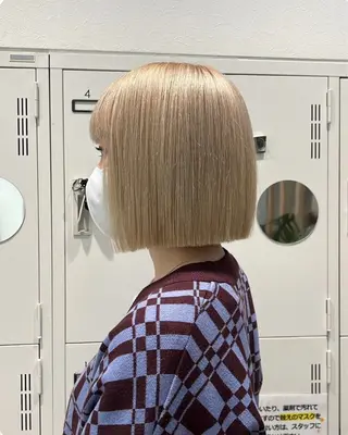 ショート youres hair恵比寿本店所属・縮毛矯正×レイヤー カット/飯田 輝のヘアスタイル