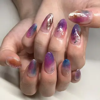 カラー キッズ ネイル マツエク・マツパ 福田 加奈のネイルデザイン