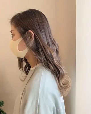 セミロング カラー 松戸　kiju オーナースタイリストのヘアスタイル