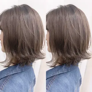 ショート 透明感/オリーブ/ グレージュ/YUKAのヘアスタイル