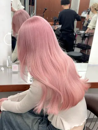 ロング カラー nico TOKYO 渋谷所属・ブリーチ ハイトーン 特化🌈フジタハルキのヘアスタイル