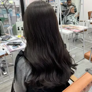 ロング カラー ヘアアレンジ ブリーチなしカラー /ベージュ/安形翔のヘアスタイル