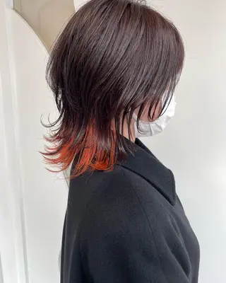 ミディアム 🐺高椋 海/ウルフ/レイヤーのヘアスタイル