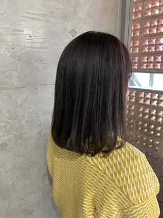 カラー ボブパーマコテ巻き風 パーマNo1深江秀平のヘアスタイル