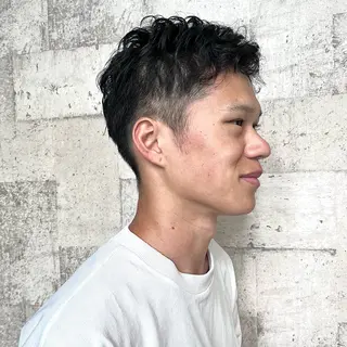 メンズ 北島 遥香🫧インナ ー /ベージュカラーのヘアスタイル