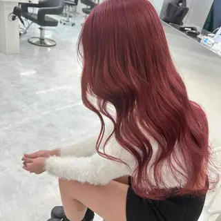 ロング カラー ダブルカラー 韓国レイヤーKYONのヘアスタイル