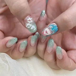 ミディアム ネイル 池袋痛ネイル Nok. 渡辺のネイルデザイン