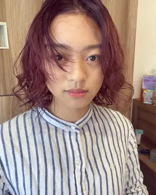 ショート カラー パーマ指名No1 /namiのヘアスタイル
