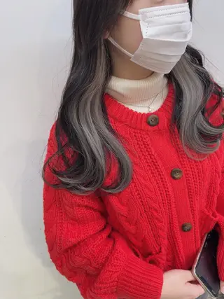 セミロング カラー 🥞ベージュ系カラー 【すずきりほ】🥞のヘアスタイル