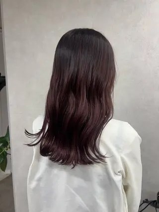 セミロング カラー 暖色カラー/ブリーチ /名古屋/かのんのヘアスタイル