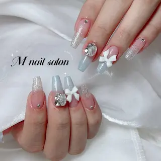 ネイル M🌷nail 長さだし専門店のネイルデザイン