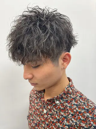 ショート パーマ メンズ 森本裕/オーナー/ スパイラルパーマのヘアスタイル