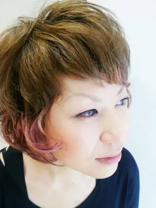 ショート カラー 💎✨艶髪美髪✨💎 Alushe心斎橋店のヘアスタイル