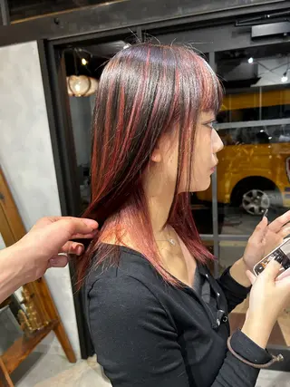 ミディアム カラー 京都/カラー/松野 翔のヘアスタイル