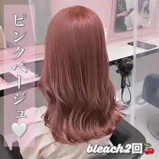 ミディアム カラー ヘアアレンジ SALOWIN上野店所属・💕上野美容師☁ ブリーチ💖サワのヘアスタイル