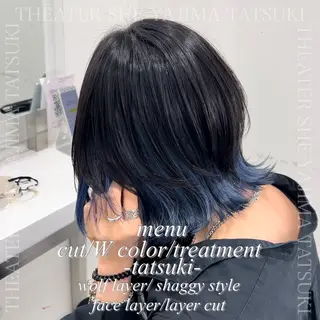 ミディアム 🫧ハイトーン特化 🐺矢島タツキ🐺のヘアスタイル